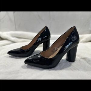 a new day Shiny Black Heels